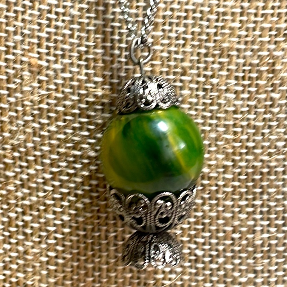 Bakelite charm necklace
